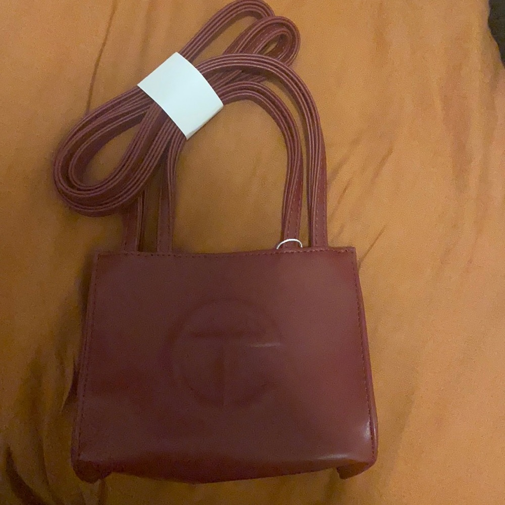 Telfar Small Oxblood Shopping Bag